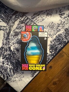 Needoh Nice Cream Cone Kids Toy - Blue & Yellow